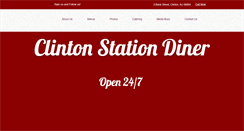 Desktop Screenshot of clintonstationdiner.com
