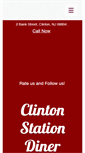 Mobile Screenshot of clintonstationdiner.com